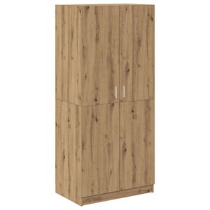 vidaXL &Scaron;atn&iacute;kov&aacute; skriňa Dub Artisan 90x52x200 cm Technick&eacute; drevo