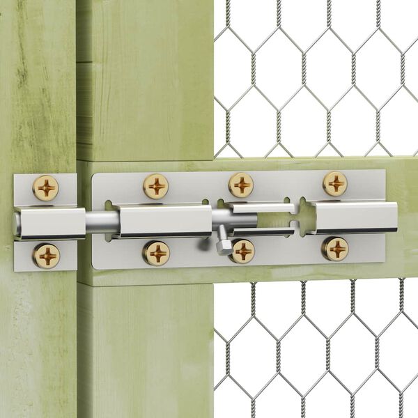 vidaXL Klietka pre sliepky 1,5x9x1,5 m, impregnovaná borovica