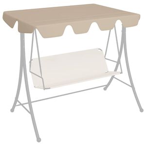 vidaXL N&aacute;hradn&aacute; strie&scaron;ka na hojdačku, b&eacute;žov&aacute; 150/130x105/70 cm