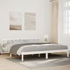vidaXL Extra dlh&aacute; posteľ bez matraca biela 200x210 cm mas&iacute;vna borovica