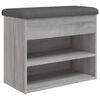 vidaXL Lavička na top&aacute;nky siv&aacute; sonoma 82x32x50 cm kompozitn&eacute; drevo