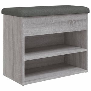 vidaXL Lavička na top&aacute;nky siv&aacute; sonoma 82x32x50 cm kompozitn&eacute; drevo