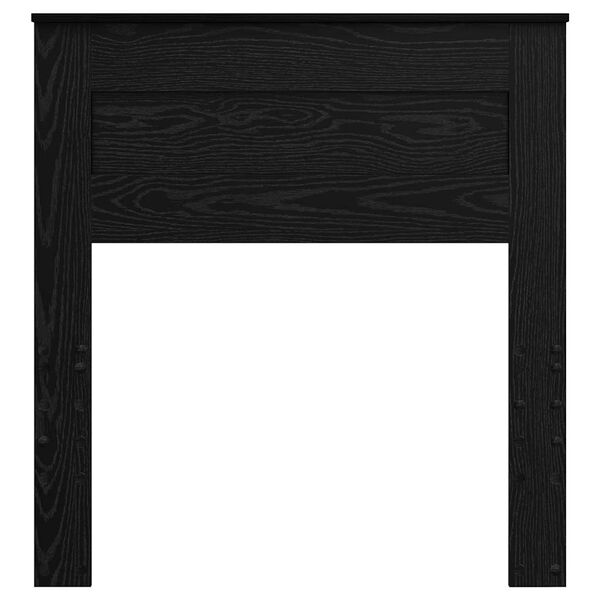 vidaXL Zadné čelo s čelnou doskou Čierny dub 75 cm Kompozitné drevo