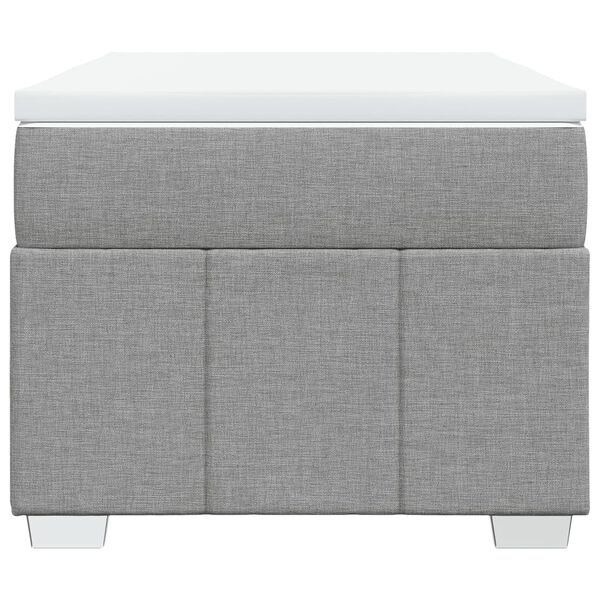 vidaXL Boxspring posteľ s matracom bledosiv&yacute; 100x200 cm l&aacute;tka