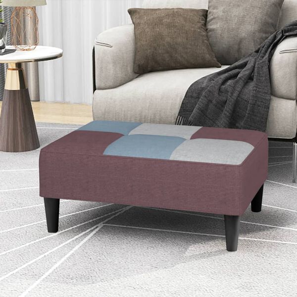 vidaXL Podnožka patchwork vzor 78x56x32 cm l&aacute;tkov&aacute;