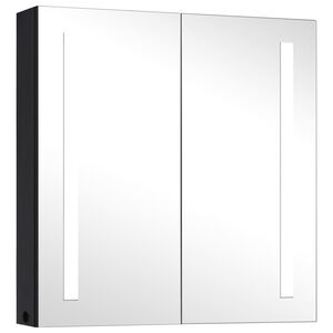 vidaXL LED k&uacute;peľňov&aacute; zrkadlov&aacute; skrinka 62x14x60 cm
