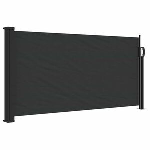 vidaXL Zaťahovacia bočn&aacute; mark&iacute;za čierna 100x300 cm