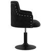 vidaXL Otočn&aacute; jed&aacute;lensk&aacute; stolička čierna zamatov&aacute;