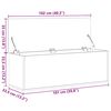 vidaXL Úložný box biely 102x35x35 cm kompozitné drevo