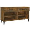 vidaXL Botn&iacute;k dymov&yacute; dub 102x35x55 cm spracovan&eacute; drevo