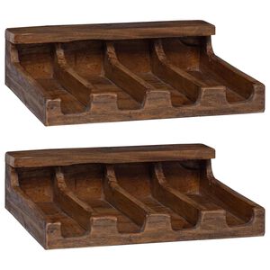 vidaXL Puzdro Hned&aacute; 36 x 30 x 10 cm Mas&iacute;vne mahag&oacute;nov&eacute; drevo