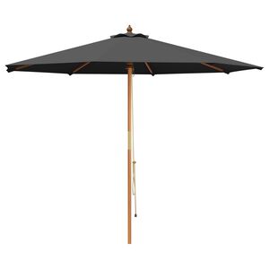 vidaXL Z&aacute;hradn&yacute; slnečn&iacute;k &Oslash; 300 x 248 cm Mas&iacute;vne eukalyptov&eacute; drevo
