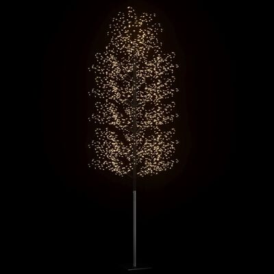 vidaXL Vianočný stromček 2000 LED teplé biele svetlo kvety čerešne 500 cm