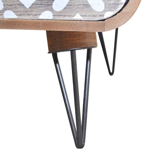 vidaXL Príručná skrinka s 3 zásuvkami, hnedá