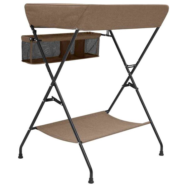 vidaXL Prebaľovac&iacute; pult sivohned&yacute; železn&yacute;