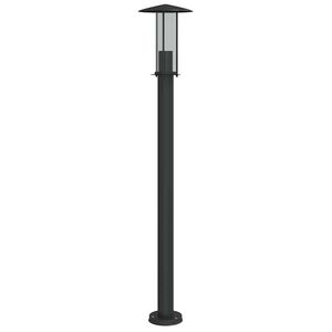 vidaXL Vonkaj&scaron;ia stojaca lampa čierna 100 cm nehrdzavej&uacute;ca oceľ