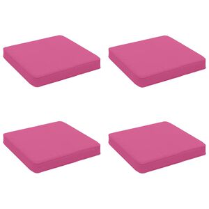 vidaXL 4-dielne sedacie vank&uacute;&scaron;e VUGHT 4 pcs 100% polyester Ružov&aacute;