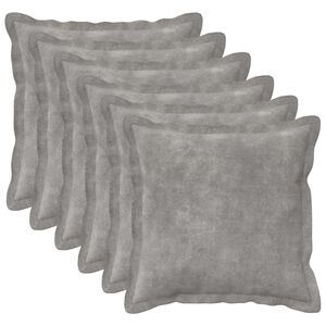 vidaXL Podložka 6 ks HOUTEN Svetlosiv&aacute; 30 x 30 cm Mikrovl&aacute;kno fleece