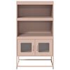 vidaXL Highboard Pink 68x39x123 cm Oceľ