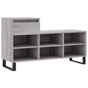vidaXL Botn&iacute;k siv&yacute; dub sonoma 102x36x60 cm spracovan&eacute; drevo