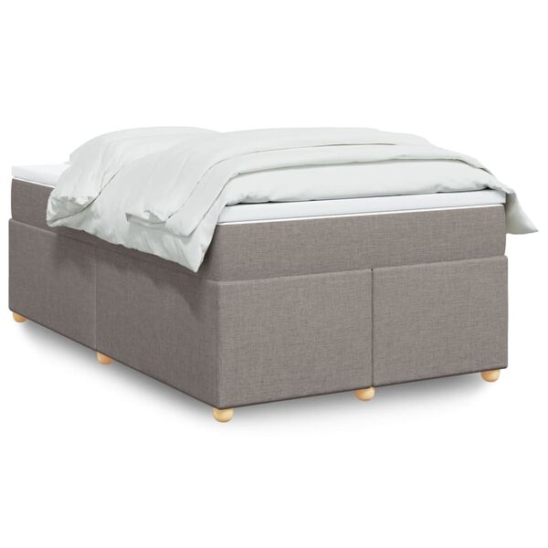 vidaXL Boxspring posteľ s matracom sivohned&aacute; 120x190 cm l&aacute;tka