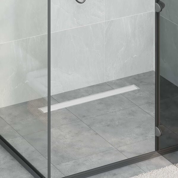 vidaXL Sprchov&yacute; odtok 2 v 1 s 360&deg; siphonom Strieborn&aacute; 70 cm