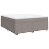 vidaXL Posteľn&yacute; r&aacute;m boxspring s matracom sivohned 180x200 cm l&aacute;tka