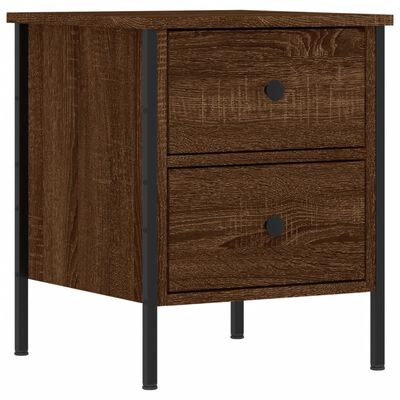 vidaXL Nočný stolík hnedý dub 40x42x50 cm kompozitné drevo