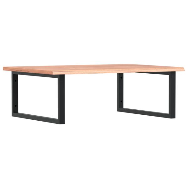 vidaXL Polica pod um&yacute;vadlo, n&aacute;stenn&aacute;, oceľ a dubov&yacute; mas&iacute;v