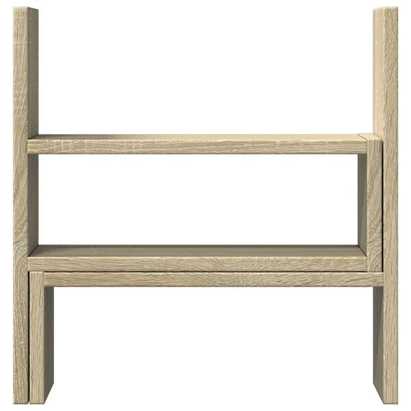 vidaXL Stolový organizér nastav. dub sonoma 40x17x41 cm kompozit.drevo