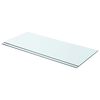 vidaXL Poličky 2 ks panel z priehľadn&eacute;ho skla 70x30 cm