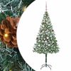 vidaXL Umel&yacute; vianočn&yacute; stromček Zelen&aacute; 180 cm PVC a oceľ