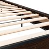 vidaXL Posteľn&yacute; r&aacute;m hned&yacute; dub 75x190 cm kompozitn&eacute; drevo a kov
