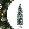 vidaXL Umel&yacute; chud&yacute; vianočn&yacute; strom Zelen&aacute; a biela 150 cm