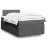 vidaXL Boxspring posteľ s matracom tmavosiv&yacute; 120x200 cm l&aacute;tka