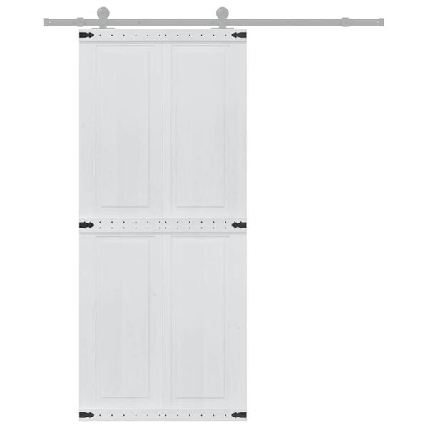 vidaXL Dvere Corona Biela 90 x 210 cm Kompozitn&eacute; drevo
