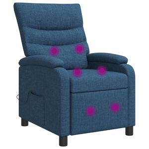vidaXL Mas&aacute;žne relaxačn&eacute; kreslo Modr&aacute; L&aacute;tka