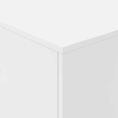 Konferenčný stolík vidaXL s LED svetlami biely 90x50x40 cm