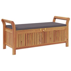 vidaXL Z&aacute;hradn&aacute; &uacute;ložn&aacute; lavica s vank&uacute;&scaron;om 126 cm mas&iacute;vne ak&aacute;ciov&eacute; drevo