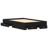 vidaXL R&aacute;m postele Čierny dub 120 x 200 cm Kompozitn&eacute; drevo