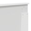 vidaXL R&aacute;m postele Biela 200 x 200 cm Mas&iacute;vne borovicov&eacute; drevo