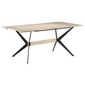 vidaXL Jed&aacute;lensk&yacute; st&ocirc;l 180x90x76 cm mangovn&iacute;kov&yacute; mas&iacute;v