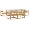 vidaXL Z&aacute;hradn&aacute; s&uacute;prava gaučov 8 pcs Biela 327 x 168,5 x 73 cm