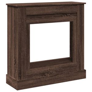 vidaXL Obloženie krbu hned&yacute; dub 90x30x90 cm kompozitn&eacute; drevo