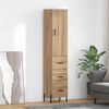 vidaXL Highboard Remeseln&yacute; dub 34,5 x 34 x 180 cm Kompozitn&eacute; drevo