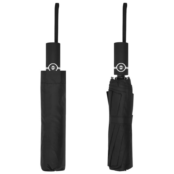 vidaXL Automatick&yacute; skladac&iacute; d&aacute;ždnik čierny 104 cm