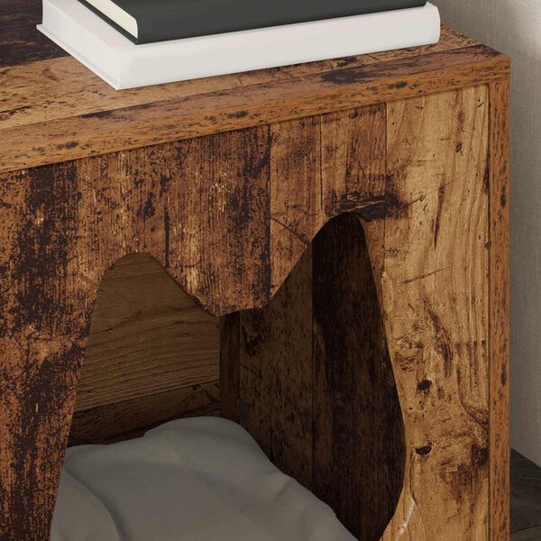 vidaXL Mačka Dom Star&eacute; drevo 42,5 x 40 x 53,5 cm Kompozitn&eacute; drevo