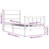 vidaXL Posteľ bez matraca 100x200 cm mas&iacute;vna borovica