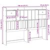 vidaXL Čelo postele s úložným priestorom voskovo hnedé 140 cm borovica