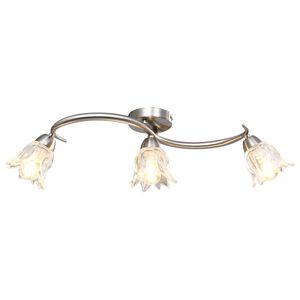 vidaXL Stropn&aacute; lampa+sklenen&eacute; tienidl&aacute; na 3 žiarovky E14, tulip&aacute;n